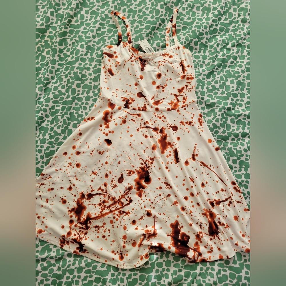 Blood Splatter White Dress